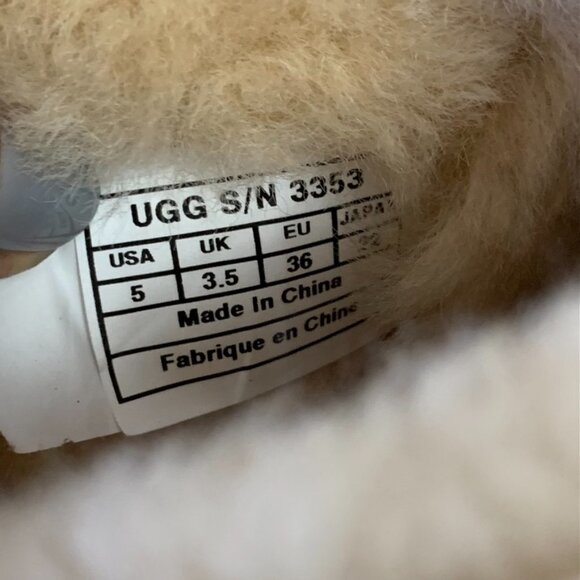 UGG 3353 Classic Short Champagne Sparkles Boots size 5 - Picture 16 of 16